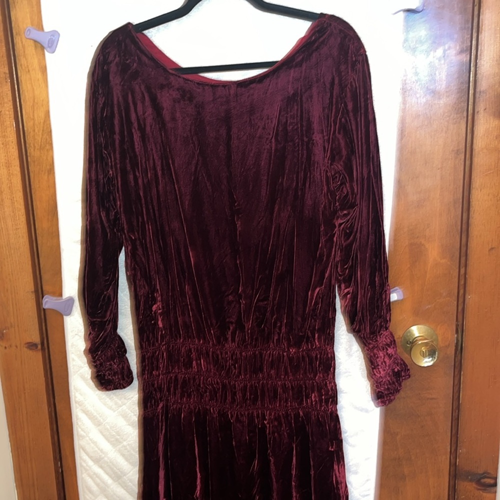 Vintage Burgundy Velvet Dress by Jeri NY Saks Fifth Avenue